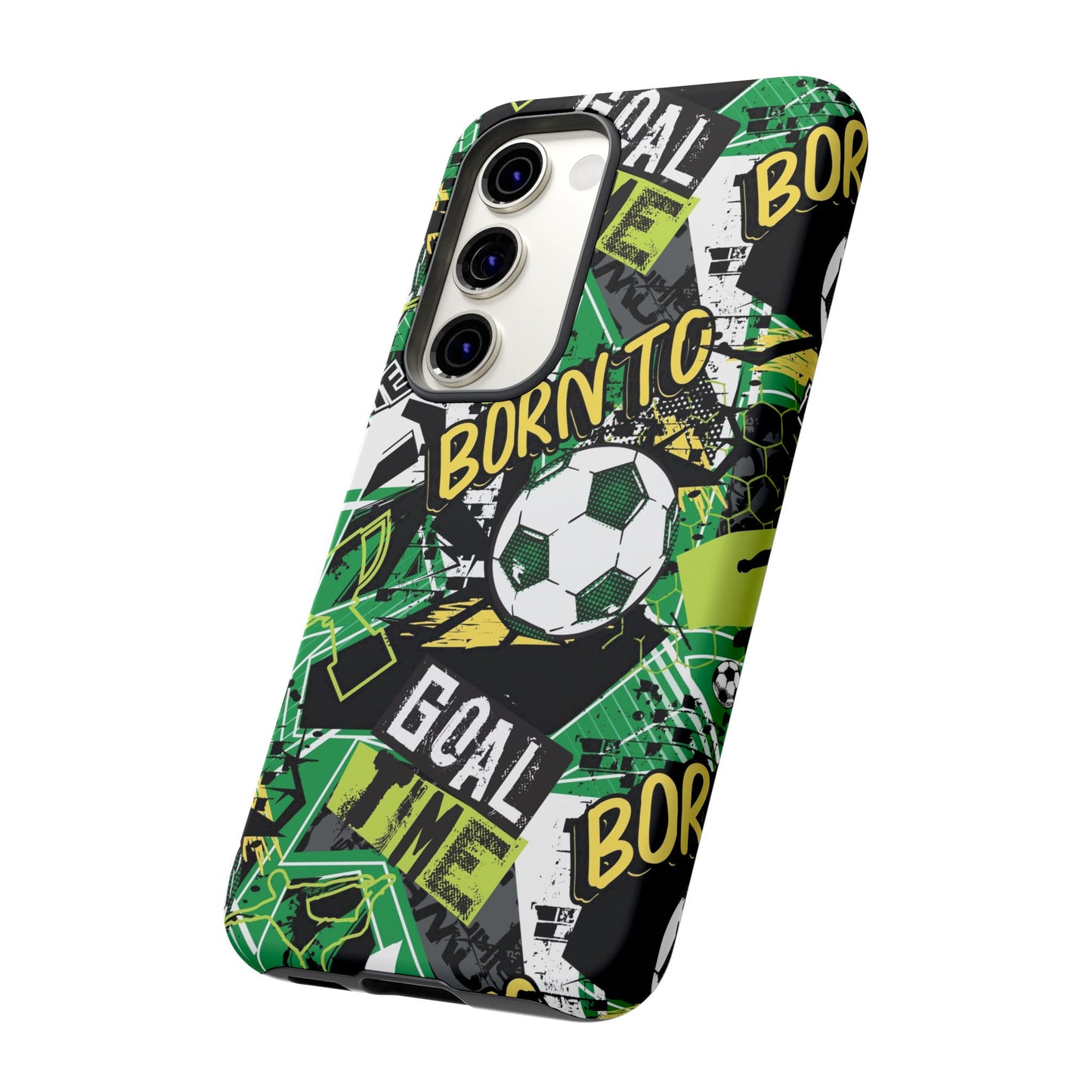 Born to Goal: Football-inspired phone case for iPhone and Samsung Galaxy