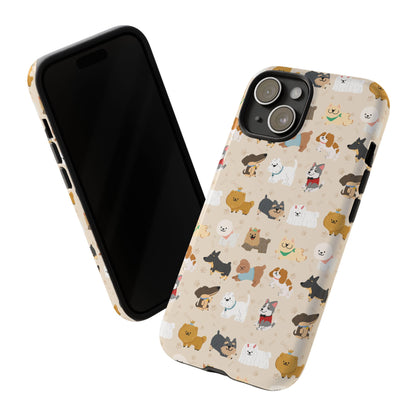 Cute Dogs: Tough Case for iPhone, Samsung Galaxy and Google Pixel devices