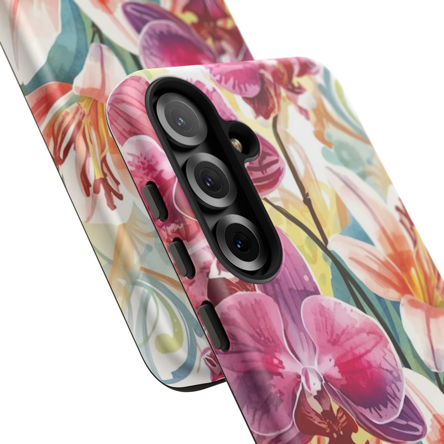 Hibiscus & Orchid Bloom Case: Floral Beauty for Your Samsung Galaxy S Series