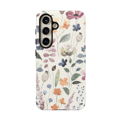 Floral prints phone case for iPhone, Samsung Galaxy and Pixel devices