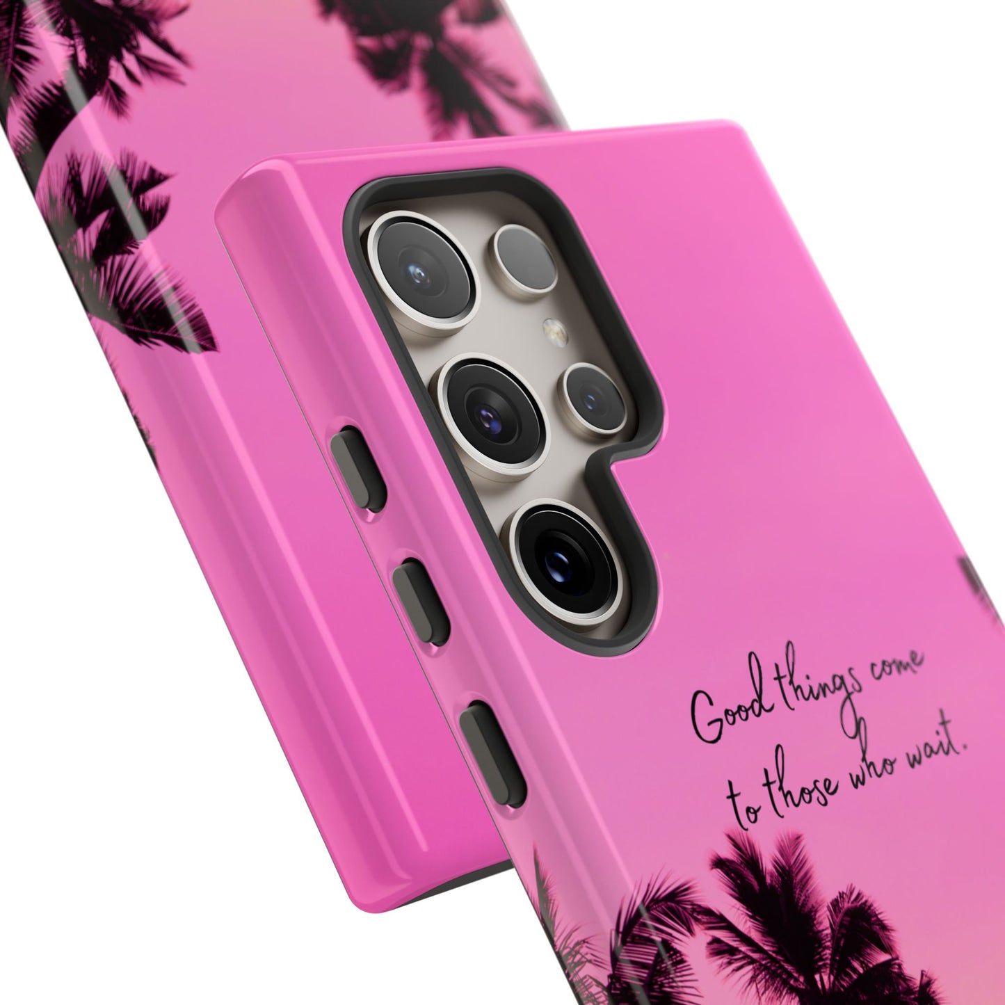 Sunset Serenity: Good things come to those who wait - Phone Case for iPhone, Samsung Galaxy and Google Pixel