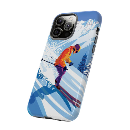 Glacier Rush: Ice Ski inspired phone case for iPhone, Samsung Galaxy and Google  Pixel devices