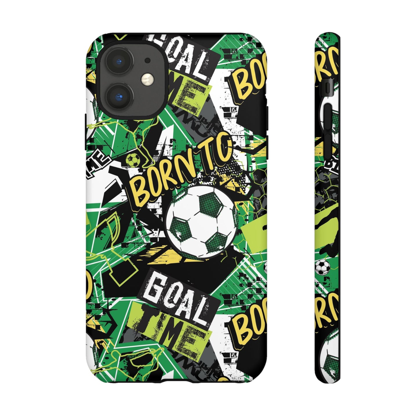 Born to Goal: Football-inspired phone case for iPhone and Samsung Galaxy