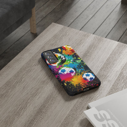 Footballer's Phone Case: Vibrant Case for iPhone, Samsung Galaxy and Google Pixel devices