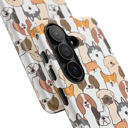 Cute Dogs Charm Phone Case for iPhone, Samsung Galaxy and Google Pixel devices
