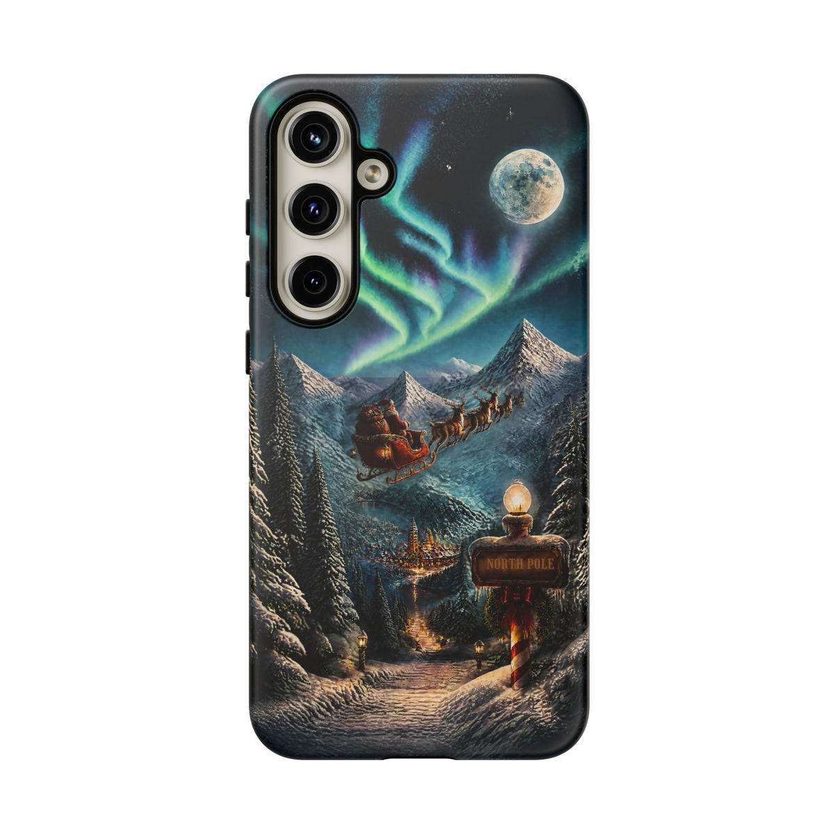 Santa Claus North Pole Adventure: Christmas Themed Phone Case for iPhone, Samsung Galaxy and Google Pixel devices