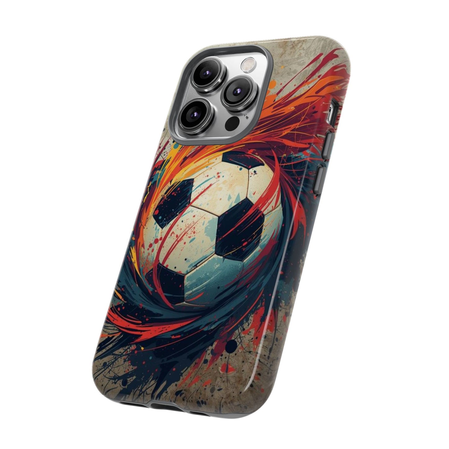 Football Swirl: Phone Case for iPhone, Samsung Galaxy and Google Pixel devices