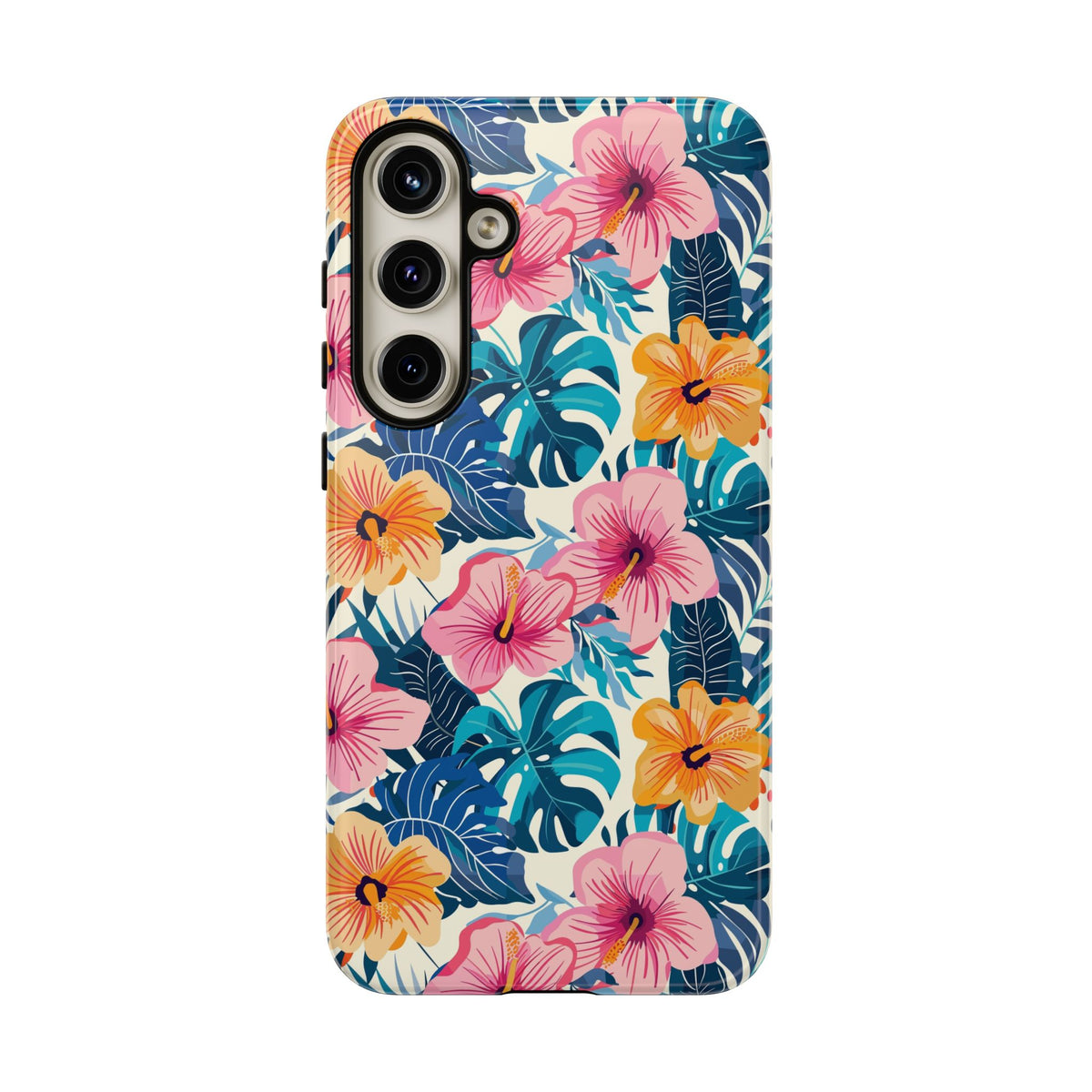 Hibiscus Bloom: Cute Floral Phone Case for iPhone, Samsung and Google Pixel