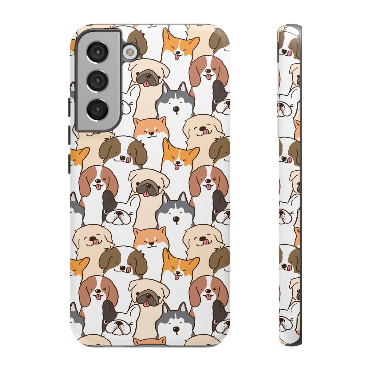 Cute Dogs Charm Phone Case for iPhone, Samsung Galaxy and Google Pixel devices