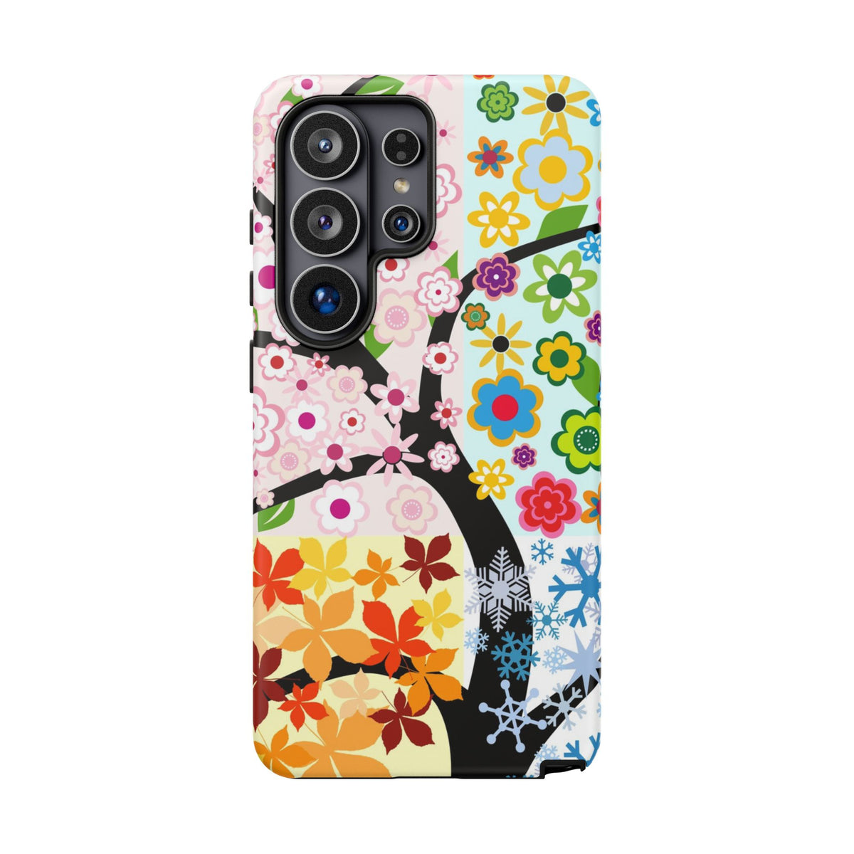 Four Seasons: Fall, Winter, Spring and Summer inspired phone case for iPhone, Samsung Galaxy and Google Pixel devices