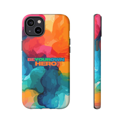 Be Your Own Hero: Inspiring Quote Phone Case for iPhone, Samsung Galaxy and Google Pixel