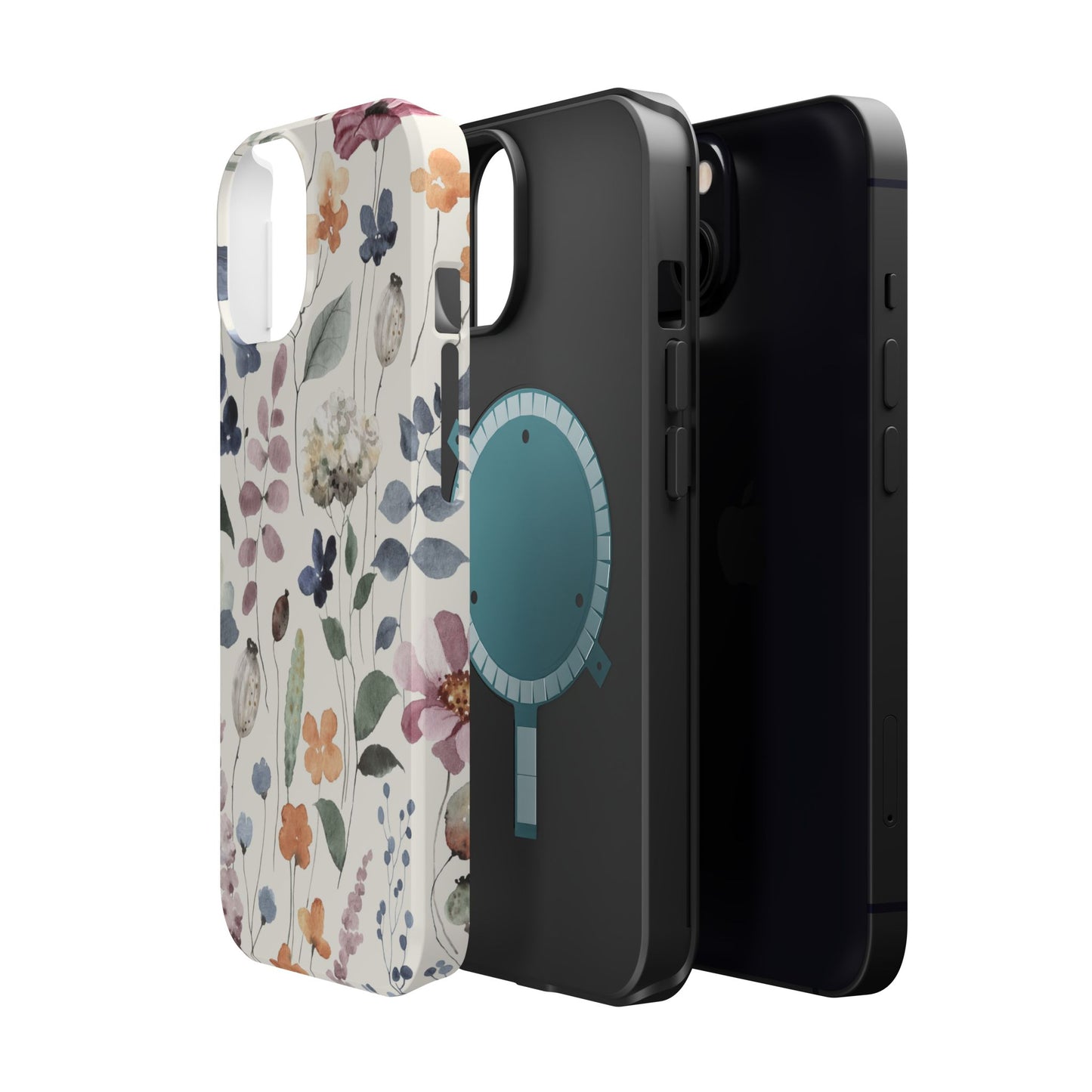 Floral prints phone case for iPhone (MagSafe version)