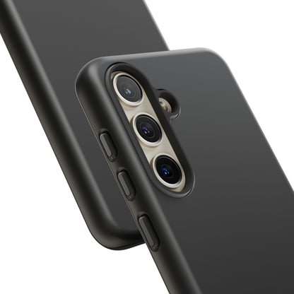 Space Black: Pure black phone case for iPhone, Samsung Galaxy and Google Pixel devices