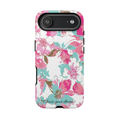 Chase your dreams: Artistic and elegant phone case for Apple iPhone, Samsung Galaxy and Pixel devices