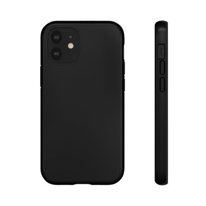 Space Black: Pure black phone case for iPhone, Samsung Galaxy and Google Pixel devices