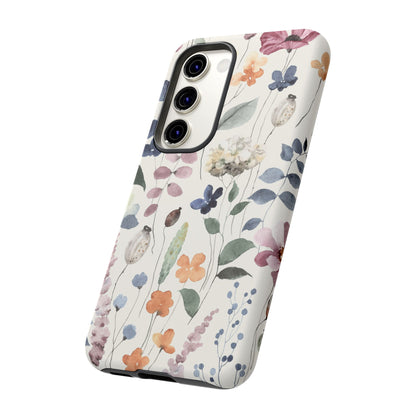 Floral prints phone case for iPhone, Samsung Galaxy and Pixel devices