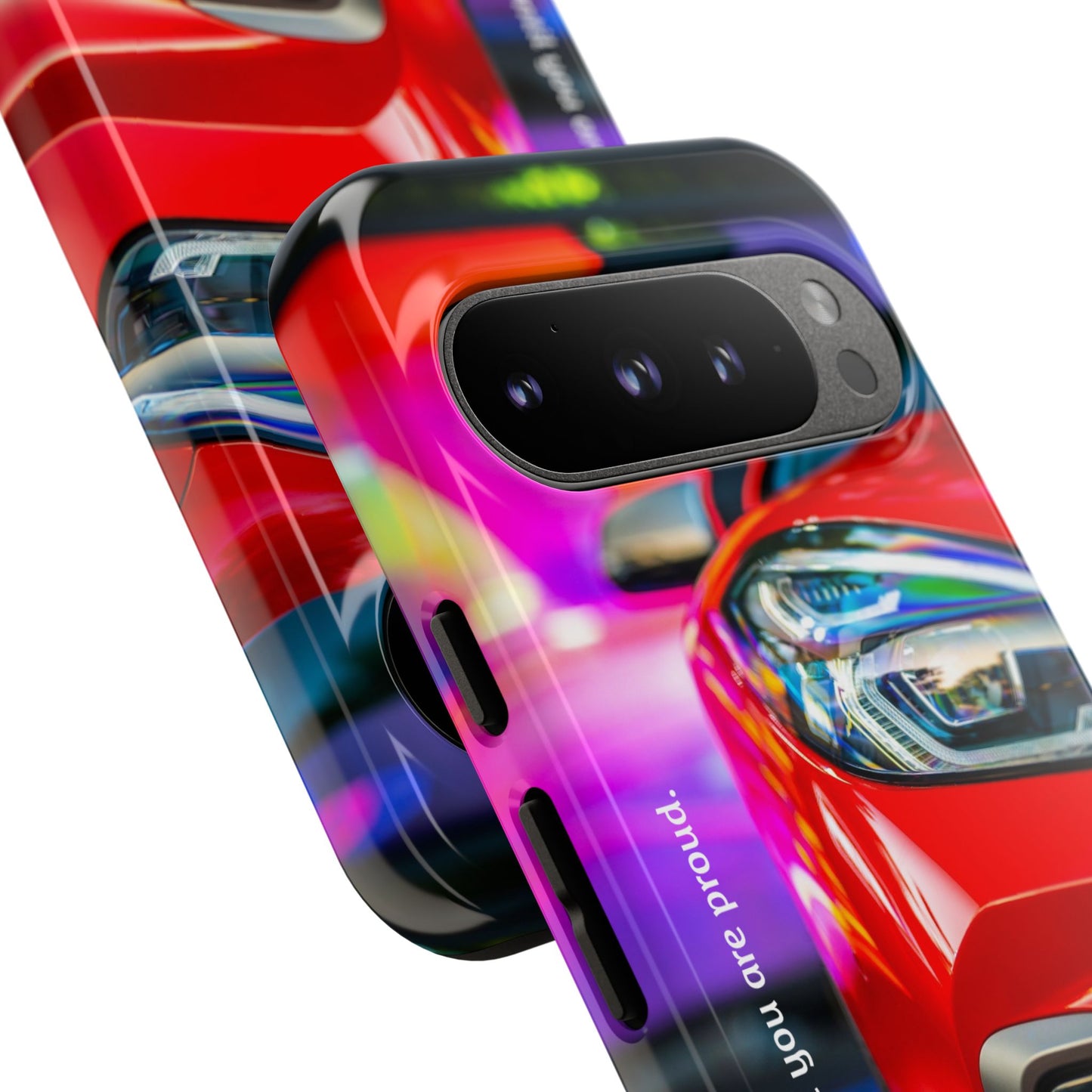 Don't Stop Until You Are Proud: Sports Car illustrated phone case for iPhone, Samsung Galaxy and Google Pixel