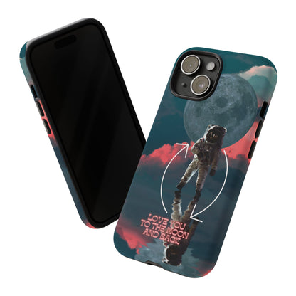 Love You to the Moon and Back: Romance-themed phone case for iPhone, Samsung Galaxy and Google Pixel devices