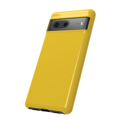 Luscious Yellow: Plain Sunburst-Inspired Color for iPhone, Samsung Galaxy and Google Pixel devices