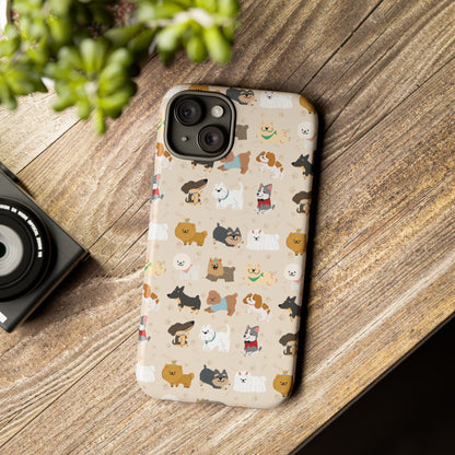 Cute Dogs: Tough Case for iPhone, Samsung Galaxy and Google Pixel devices