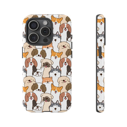 Cute Dogs Charm Phone Case for iPhone, Samsung Galaxy and Google Pixel devices