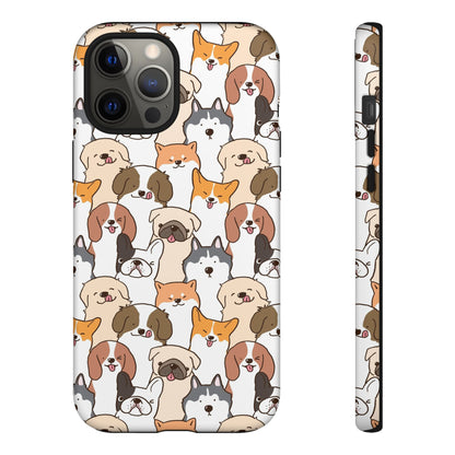 Cute Dogs Charm Phone Case for iPhone, Samsung Galaxy and Google Pixel devices