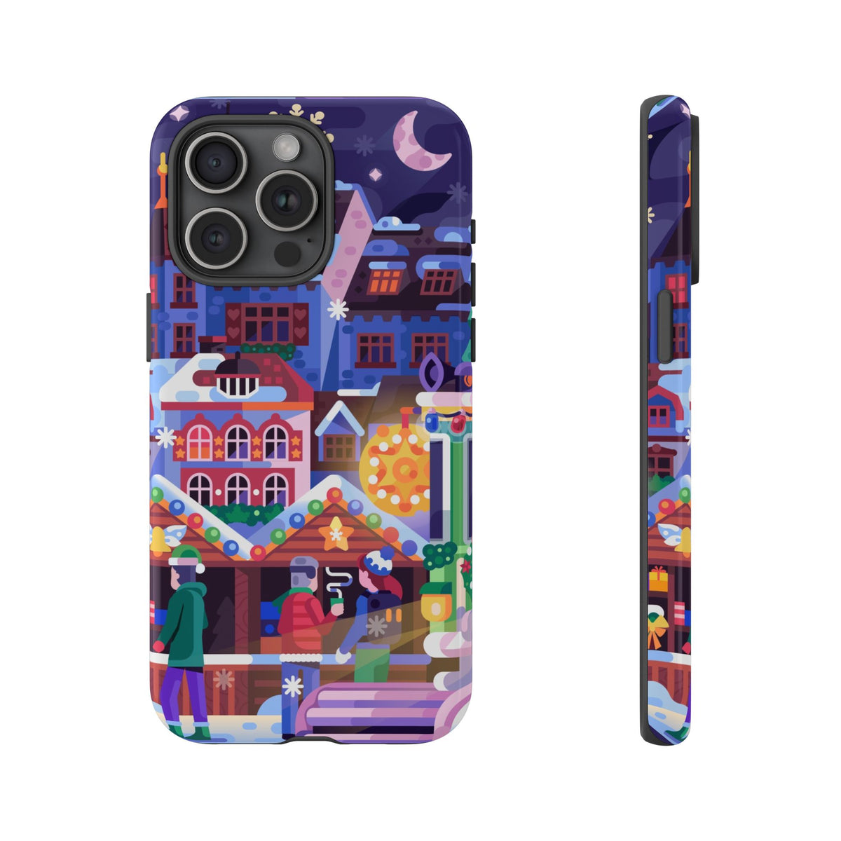 Christmas Fair in Old Town: Holiday-Themed case for iPhone, Samsung Galaxy and Google Pixel