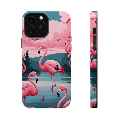 Velvet Skies Flamingo Case MagSafe phone case for Apple iPhone