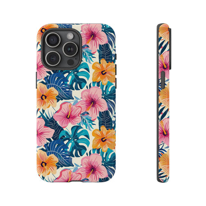 Hibiscus Bloom: Cute Floral Phone Case for iPhone, Samsung and Google Pixel