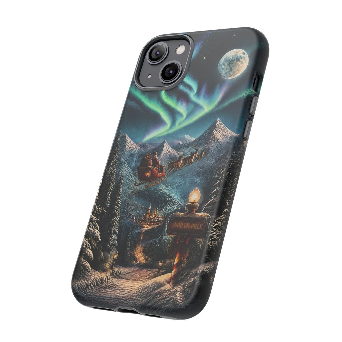 Santa Claus North Pole Adventure: Christmas Themed Phone Case for iPhone, Samsung Galaxy and Google Pixel devices