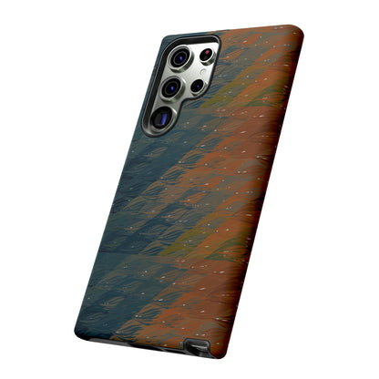 BRUE: Brown + Blue Geometric case for iPhone, Galaxy and Pixel