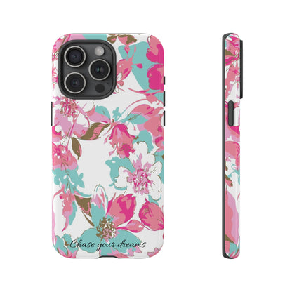 Chase your dreams: Artistic and elegant phone case for Apple iPhone, Samsung Galaxy and Pixel devices