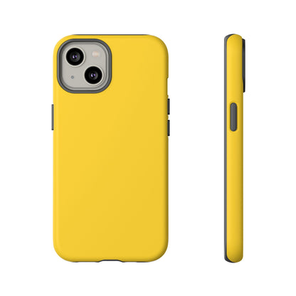 Luscious Yellow: Plain Sunburst-Inspired Color for iPhone, Samsung Galaxy and Google Pixel devices