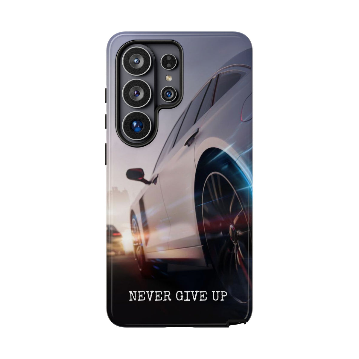 Never Give Up:  Motivational Phone Case for iPhone, Samsung Galaxy and Google Pixel devices