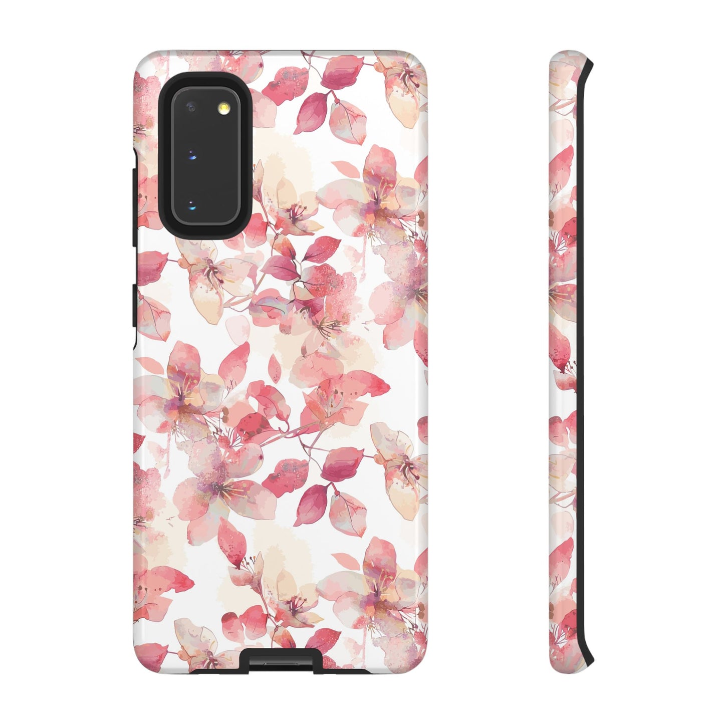 Watercolor Flowers: Tough Case for iPhone, Samsung Galaxy and Google Pixel devices