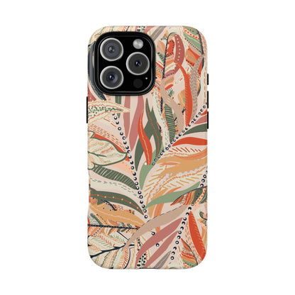 Terracotta Leaves Phone Case: Nature‑Inspired Art for iPhone, Samsung Galaxy and Google Pixel devices