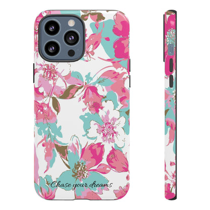 Chase your dreams: Artistic and elegant phone case for Apple iPhone, Samsung Galaxy and Pixel devices