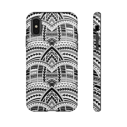 Tatoeage: telefoonhoesje met tribalpatroon voor iPhone, Samsung Galaxy en Google Pixel