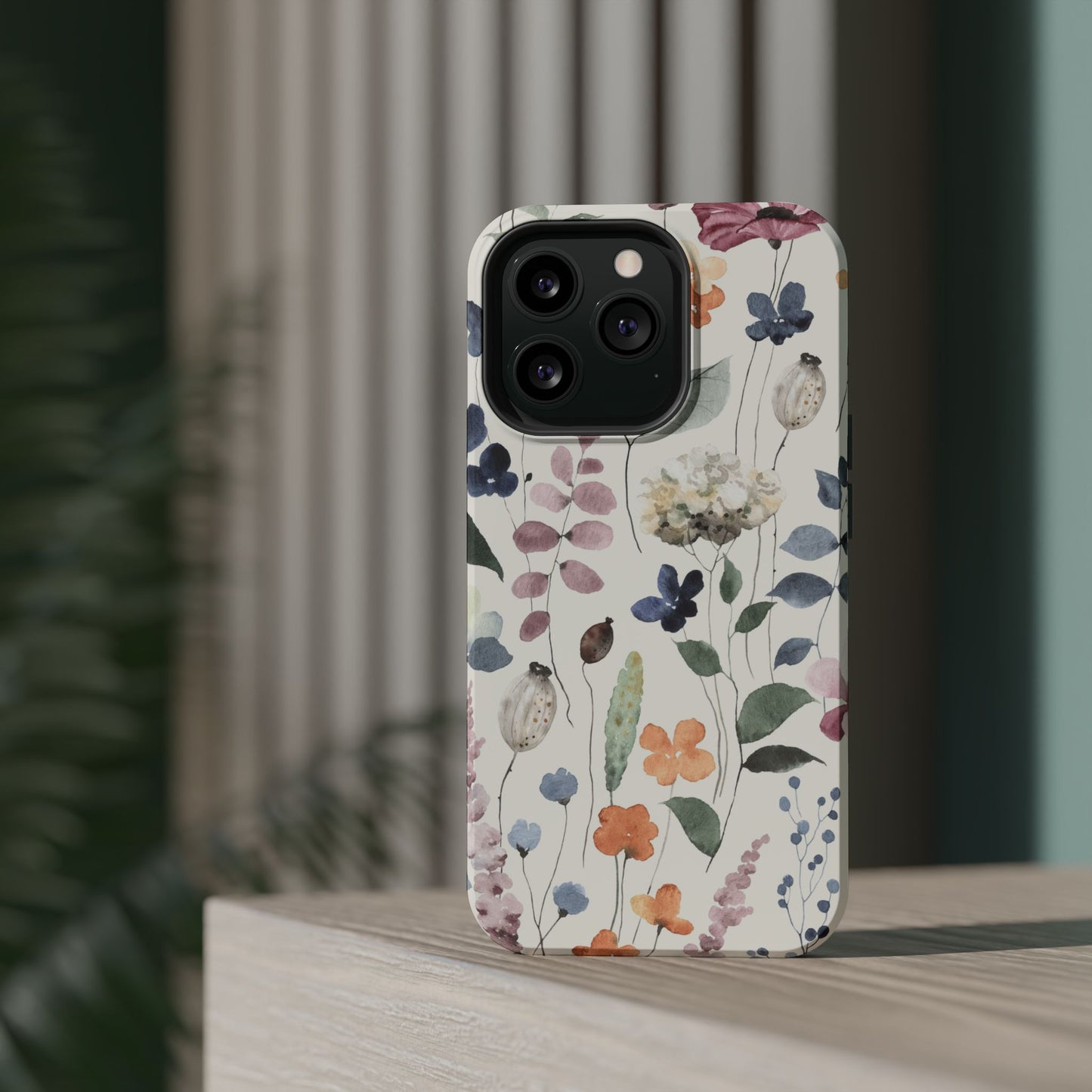 Floral prints phone case for iPhone (MagSafe version)