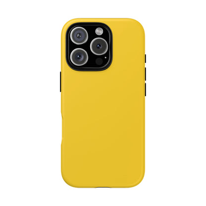 Luscious Yellow: Plain Sunburst-Inspired Color for iPhone, Samsung Galaxy and Google Pixel devices