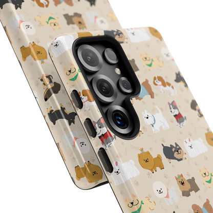 Cute Dogs: Tough Case for iPhone, Samsung Galaxy and Google Pixel devices