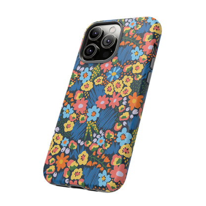 Bloom Burst: Color and Joy Themed Phone Case for iPhone, Samsung Galaxy and Google Pixel devices