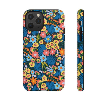 Bloom Burst: Color and Joy Themed Phone Case for iPhone, Samsung Galaxy and Google Pixel devices