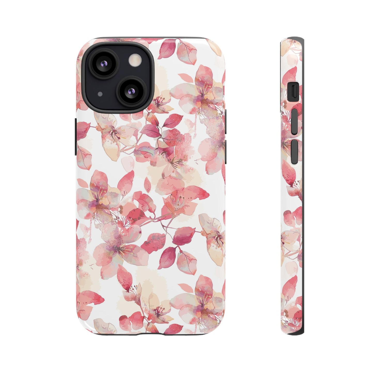 Watercolor Flowers: Tough Case for iPhone, Samsung Galaxy and Google Pixel devices