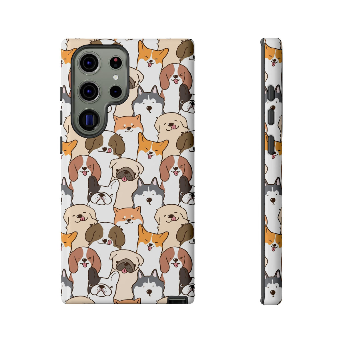 Cute Dogs Charm Phone Case for iPhone, Samsung Galaxy and Google Pixel devices