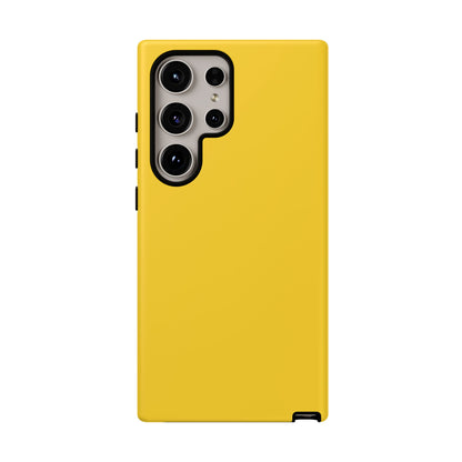 Luscious Yellow: Plain Sunburst-Inspired Color for iPhone, Samsung Galaxy and Google Pixel devices