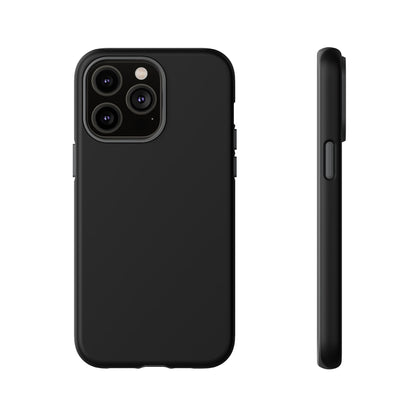 Space Black: Pure black phone case for iPhone, Samsung Galaxy and Google Pixel devices