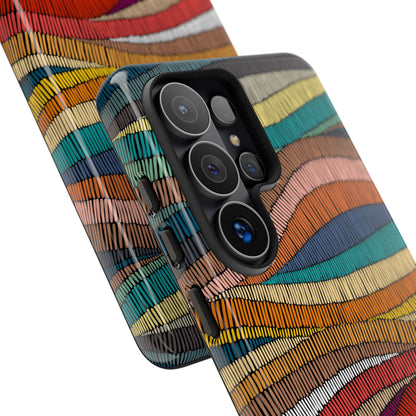 Threaded Harmony: Tapestry-inspired Phone Case for iPhone, Samsung Galaxy and Google Pixel devices