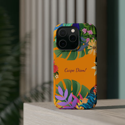 Carpe Diem: Colorful MagSafe Phone Case for iPhone