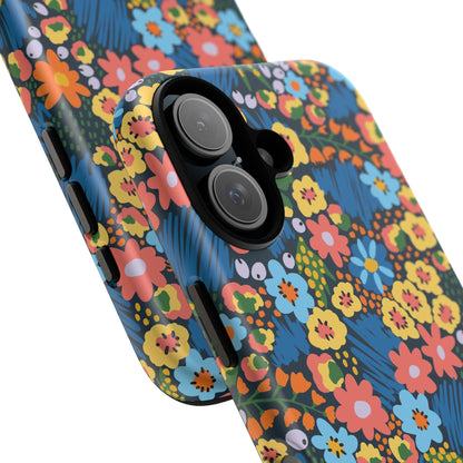 Bloom Burst: Color and Joy Themed Phone Case for iPhone, Samsung Galaxy and Google Pixel devices